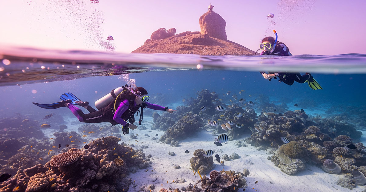 Snoopy Island snorkeling